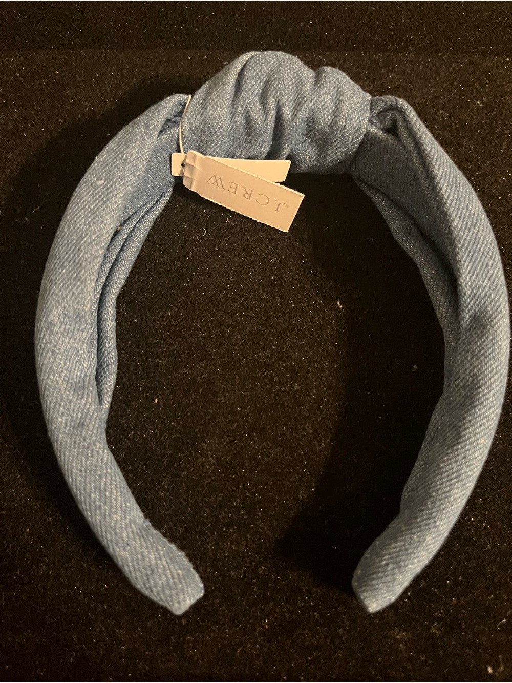 J. Crew Women Light Blue Denim Knot Headband